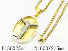 HY Wholesale Necklaces Stainless Steel 316L Jewelry Necklaces-HY09N1290HMY