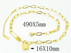 HY Wholesale Necklaces Stainless Steel 316L Jewelry Necklaces-HY32N0656PZ