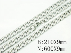 HY Wholesale Stainless Steel 316L Necklaces Bracelets Sets-HY40S0504HIL