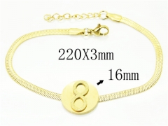 HY Wholesale Bracelets 316L Stainless Steel Jewelry Bracelets-HY34B0010JOS