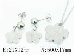 HY Wholesale Jewelry 316L Stainless Steel Earrings Necklace Jewelry Set-HY91S1298PQ