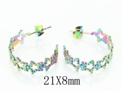 HY Wholesale Earrings 316L Stainless Steel Earrings-HY70E0904LD