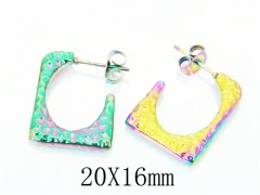 HY Wholesale Earrings 316L Stainless Steel Earrings-HY70E0894LY