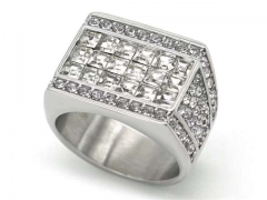 HY Wholesale Rings Jewelry 316L Stainless Steel Popular Rings-HY0140R017