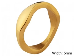 HY Wholesale Rings Jewelry 316L Stainless Steel Popular Rings-HY0124R058