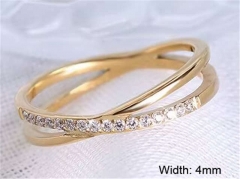 HY Wholesale Rings Jewelry 316L Stainless Steel Popular Rings-HY0124R102