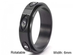 HY Wholesale Rings Jewelry 316L Stainless Steel Popular Rings-HY0127R072