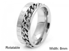 HY Wholesale Rings Jewelry 316L Stainless Steel Popular Rings-HY0125R023