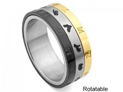 HY Wholesale Rings Jewelry 316L Stainless Steel Popular Rings-HY0141R076