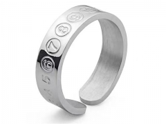 HY Wholesale Rings Jewelry 316L Stainless Steel Popular Rings-HY0141R062