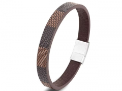 HY Wholesale Leather Bracelets Jewelry Popular Leather Bracelets-HY0120B151