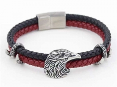 HY Wholesale Leather Bracelets Jewelry Popular Leather Bracelets-HY0129B061