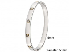 HY Wholesale Bangle Stainless Steel 316L Jewelry Bangle-HY0128B114