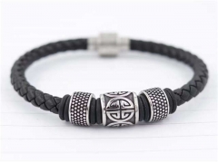 HY Wholesale Leather Bracelets Jewelry Popular Leather Bracelets-HY0129B138