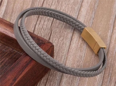 HY Wholesale Leather Bracelets Jewelry Popular Leather Bracelets-HY0137B125