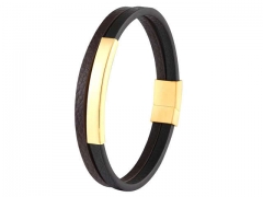 HY Wholesale Leather Bracelets Jewelry Popular Leather Bracelets-HY0120B133