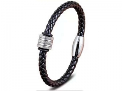 HY Wholesale Leather Bracelets Jewelry Popular Leather Bracelets-HY0130B171