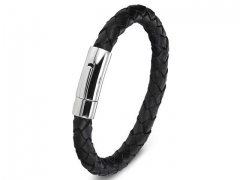 HY Wholesale Leather Bracelets Jewelry Popular Leather Bracelets-HY0130B217