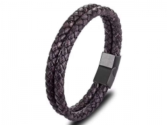 HY Wholesale Leather Bracelets Jewelry Popular Leather Bracelets-HY0120B228