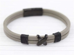 HY Wholesale Leather Bracelets Jewelry Popular Leather Bracelets-HY0129B203