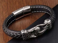 HY Wholesale Leather Bracelets Jewelry Popular Leather Bracelets-HY0133B155