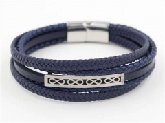 HY Wholesale Leather Bracelets Jewelry Popular Leather Bracelets-HY0129B087