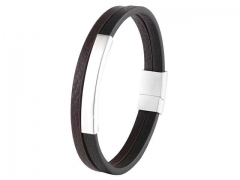 HY Wholesale Leather Bracelets Jewelry Popular Leather Bracelets-HY0120B132