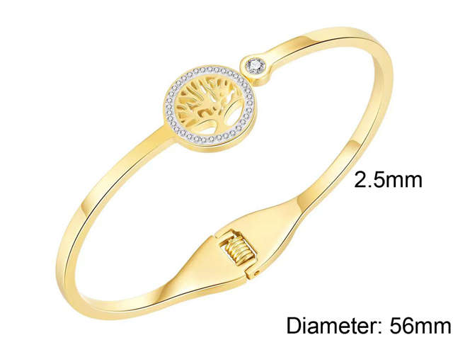 HY Wholesale Bangle Stainless Steel 316L Jewelry Bangle-HY0016D035