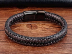 HY Wholesale Leather Bracelets Jewelry Popular Leather Bracelets-HY0133B004