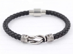 HY Wholesale Leather Bracelets Jewelry Popular Leather Bracelets-HY0129B198