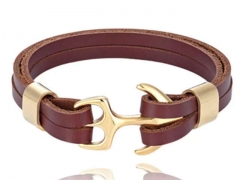 HY Wholesale Leather Bracelets Jewelry Popular Leather Bracelets-HY0136B059