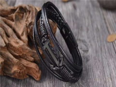 HY Wholesale Leather Bracelets Jewelry Popular Leather Bracelets-HY0137B147