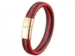 HY Wholesale Leather Bracelets Jewelry Popular Leather Bracelets-HY0130B282