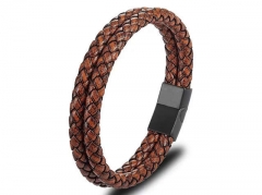 HY Wholesale Leather Bracelets Jewelry Popular Leather Bracelets-HY0120B231