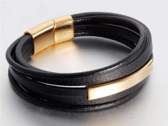 HY Wholesale Leather Bracelets Jewelry Popular Leather Bracelets-HY0133B115