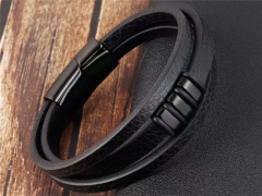 HY Wholesale Leather Bracelets Jewelry Popular Leather Bracelets-HY0133B013