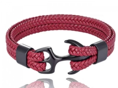 HY Wholesale Leather Bracelets Jewelry Popular Leather Bracelets-HY0136B049