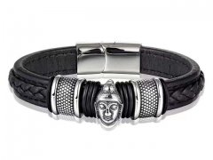 HY Wholesale Leather Bracelets Jewelry Popular Leather Bracelets-HY0130B248