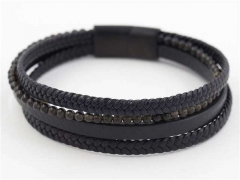 HY Wholesale Leather Bracelets Jewelry Popular Leather Bracelets-HY0129B035