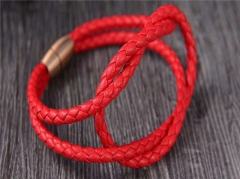 HY Wholesale Leather Bracelets Jewelry Popular Leather Bracelets-HY0137B070