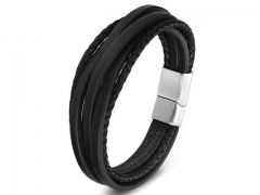 HY Wholesale Leather Bracelets Jewelry Popular Leather Bracelets-HY0130B414