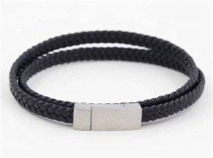 HY Wholesale Leather Bracelets Jewelry Popular Leather Bracelets-HY0129B069