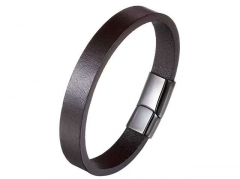 HY Wholesale Leather Bracelets Jewelry Popular Leather Bracelets-HY0136B020