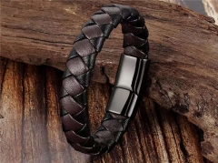 HY Wholesale Leather Bracelets Jewelry Popular Leather Bracelets-HY0133B031