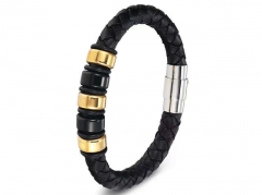 HY Wholesale Leather Bracelets Jewelry Popular Leather Bracelets-HY0130B308