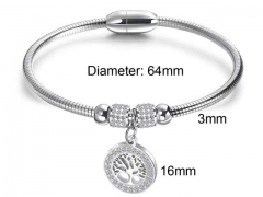 HY Wholesale Bangle Stainless Steel 316L Jewelry Bangle-HY0016D105