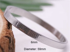 HY Wholesale Bangle Stainless Steel 316L Jewelry Bangle-HY0122B343