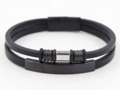 HY Wholesale Leather Bracelets Jewelry Popular Leather Bracelets-HY0129B077