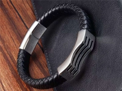 HY Wholesale Leather Bracelets Jewelry Popular Leather Bracelets-HY0133B201