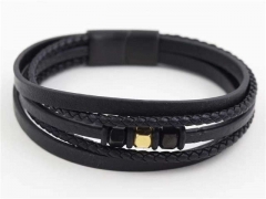 HY Wholesale Leather Bracelets Jewelry Popular Leather Bracelets-HY0129B103